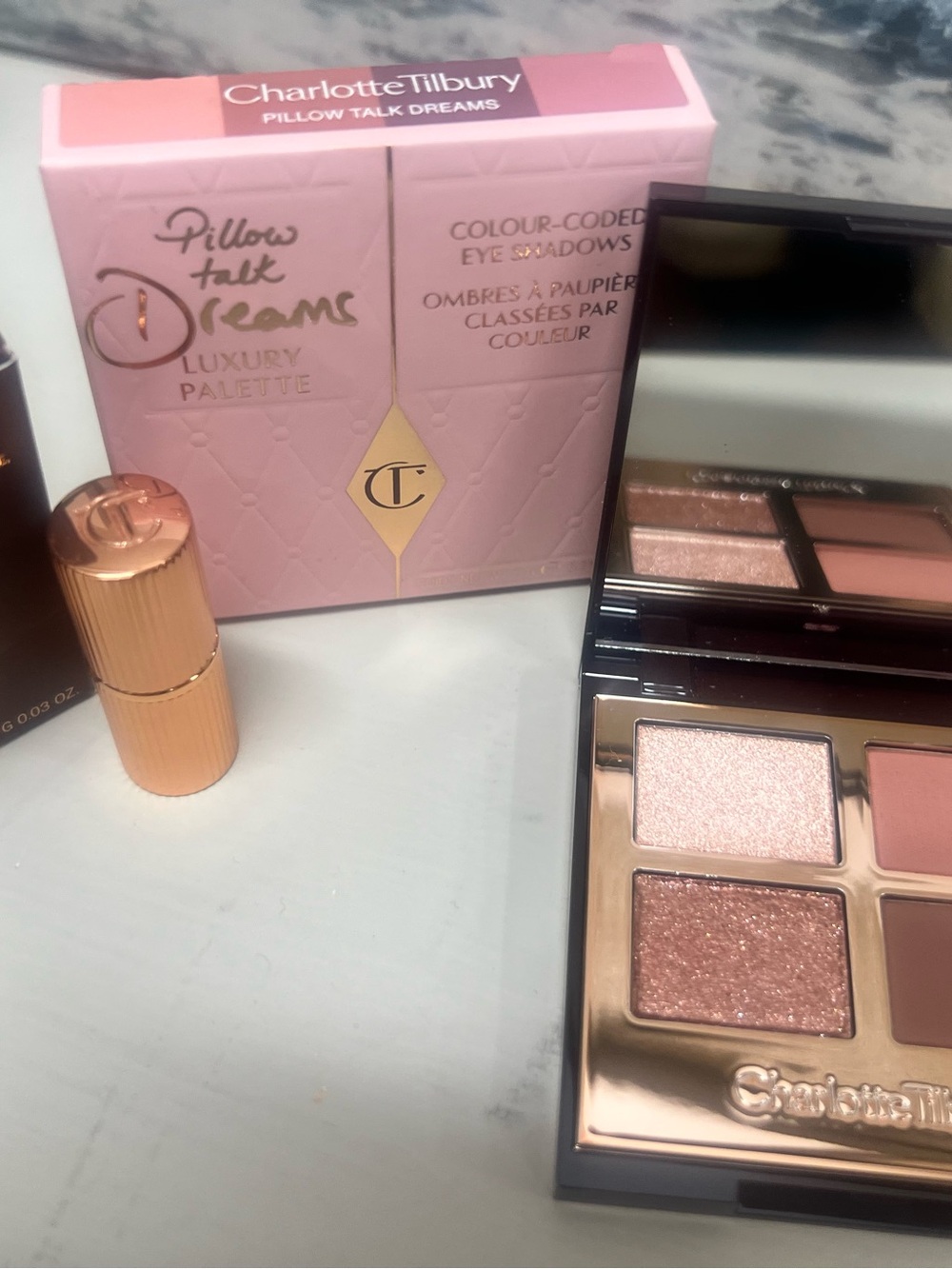 Charlotte Tilbury Pillow Talk Dreams Eyeshadow Palette -free Pillow Talk Lip